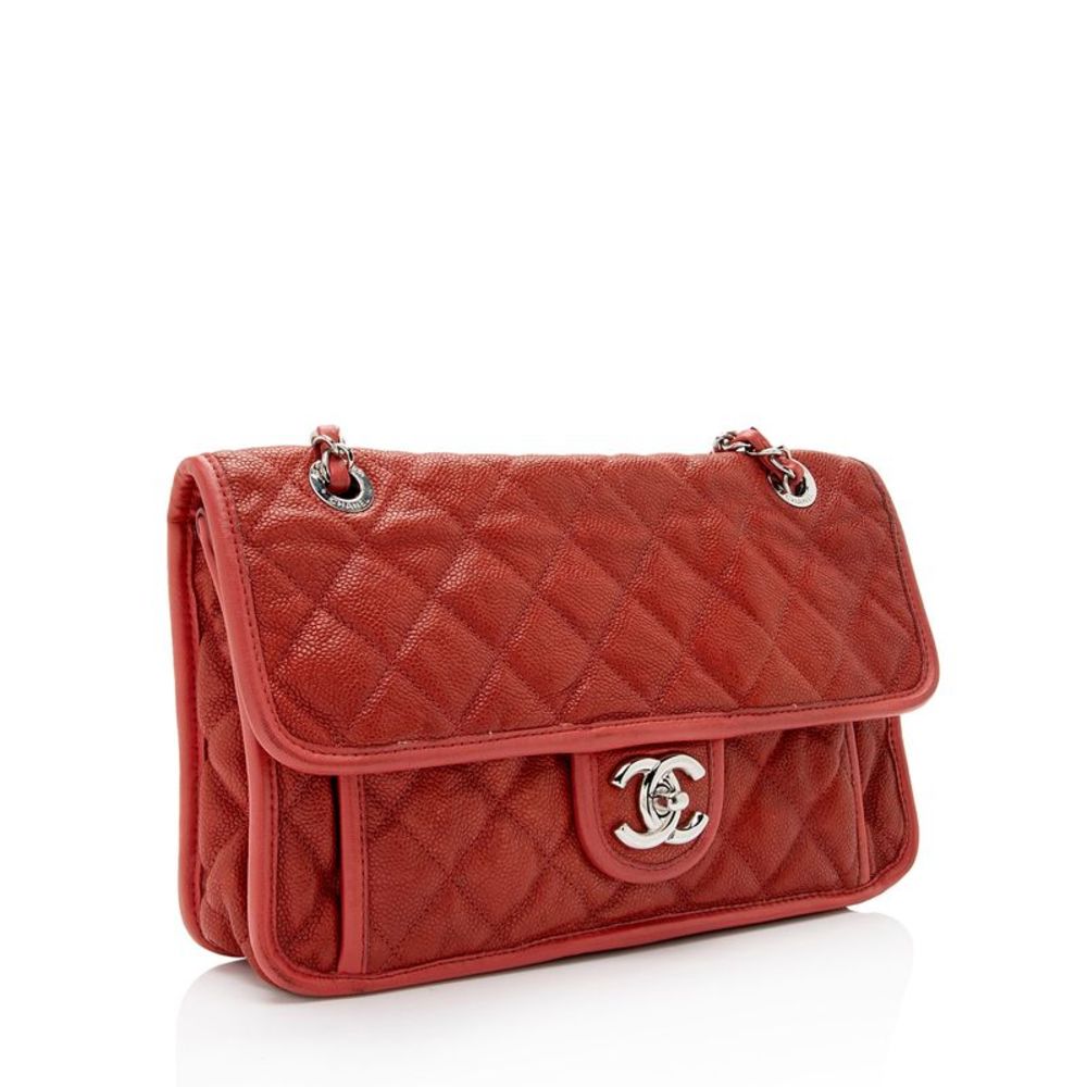 Chanel Caviar Leather French Riviera Medium Flap Bag - Picture 2 of 15